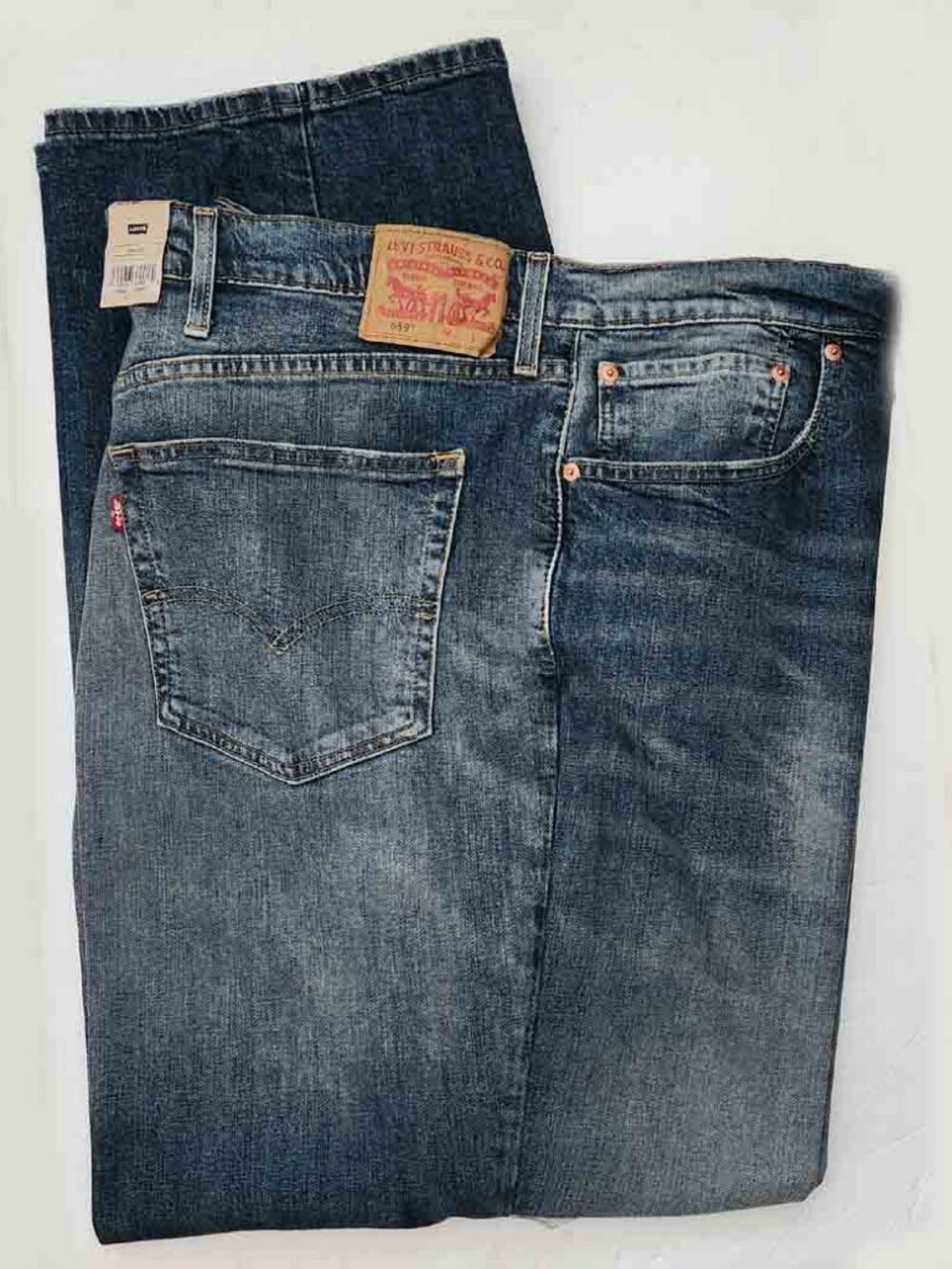 NWT Levi's 559 Relaxed Straight Fit Jeans Blue Denim Stretch Men's Size 52 X 32